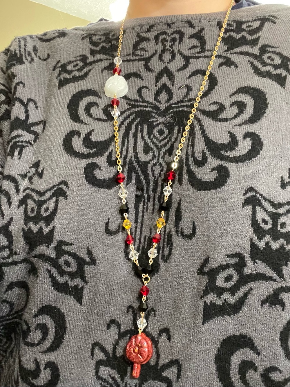 Twisted Wonderland Kalim Al-Asim Inspired Groovy Candy long Necklace - Picture 6 of 9